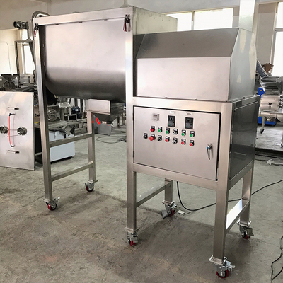 5.5kw 500L মশলা পাউডার পিগমেন্ট পাউডার বাণিজ্যিক ডবল প্যাডেল অনুভূমিক ফিতা মিক্সার