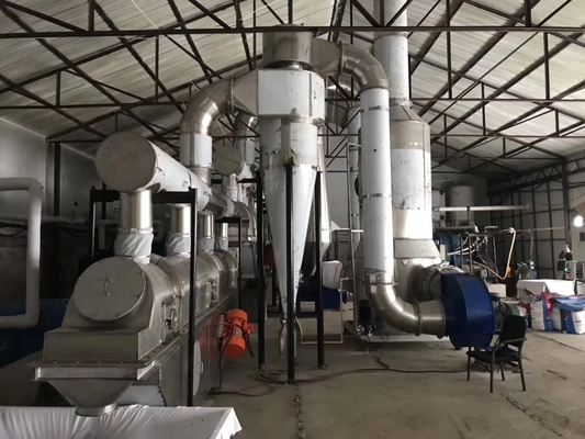 25-60kg/H স্টেইনলেস স্টীল রোটারি ফ্ল্যাশ ড্রায়ার স্ক্রু ফিডিং ইন্ডাস্ট্রিয়াল ড্রাইং মেশিন