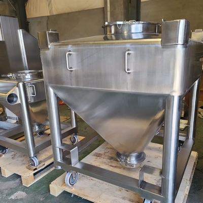 একক আর্ম লিফট স্কয়ার শঙ্কু IBC বিন ব্লেন্ডার ফার্মাসিউটিক্যাল ইন্ডাস্ট্রিয়াল কেমিক্যাল মিক্সার