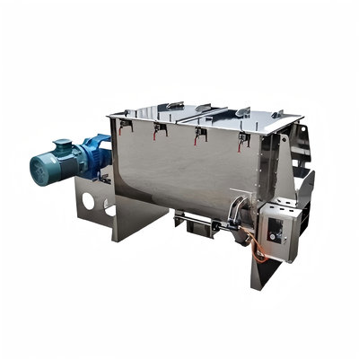 ডিটারজেন্ট পাউডার অনুভূমিক রিবন মিশুক 500L 200-300kg ব্যাচ ব্লেন্ডার