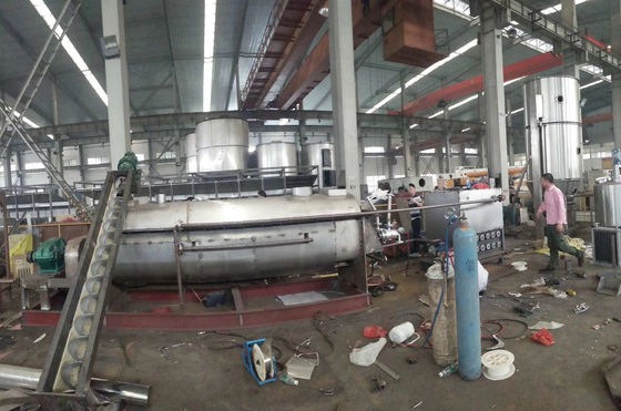 10rpm থেকে 25rpm 4KW ফাঁপা প্যাডেল ড্রায়ার এনার্জি সেভিং স্লাজ শুকানোর মেশিন