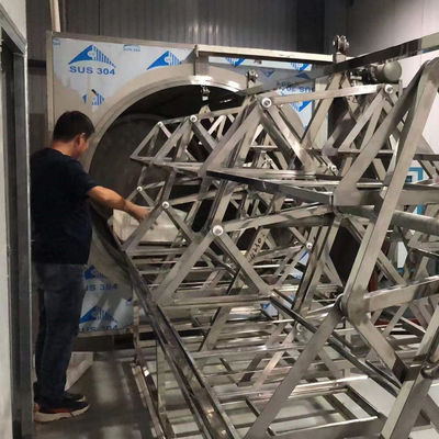 2450MHz ক্রান্তীয় ফল মাইক্রোওয়েভ ভ্যাকুয়াম ড্রায়ার শিল্প ট্রে শুকানোর ওভেন